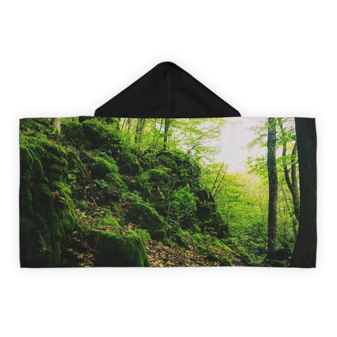Mossy Rocks - Youth Hooded Towel