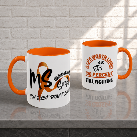 SICCADIS - MS Sucks - Invisible. Relentless. Coffee Mug 11oz