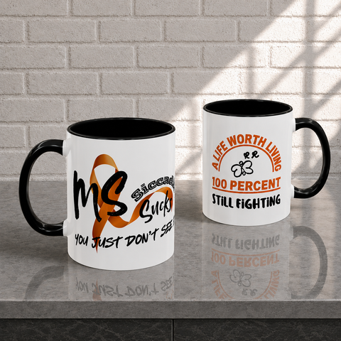SICCADIS - MS Sucks - Invisible. Relentless. Coffee Mug 11oz
