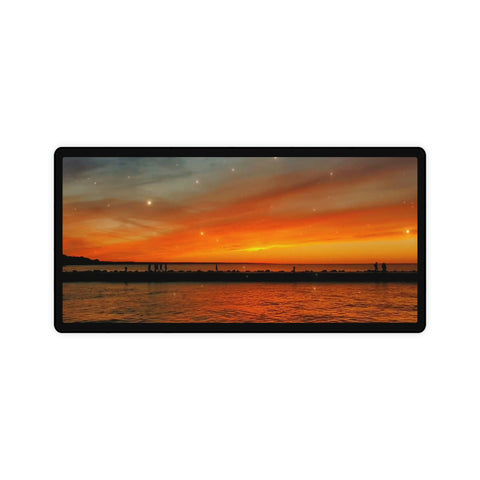 Sunset At The Pier - Desk Mats