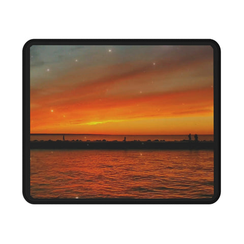 Sunset At The Pier Non-Slip 9.5" x 8" Mouse Pad - Style A