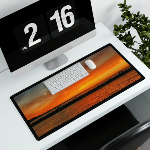 Sunset At The Pier - Desk Mats